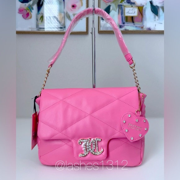 Juicy Couture Handbags - JUICY COUTURE Bag Brighter Than A Diamond Shoulder Bag - Pink